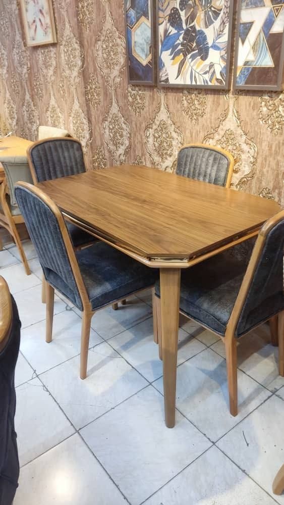 خرید میز نهارخوری چوب روس و چوب راش 4نفره و 6نفره مدل ماریا | قیمت و سفارش میز مدیریت و...